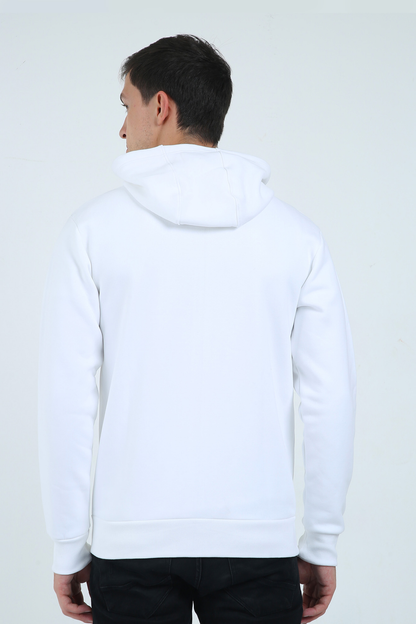 Unisex Fleece Heavyweight Zip Hoodie - White